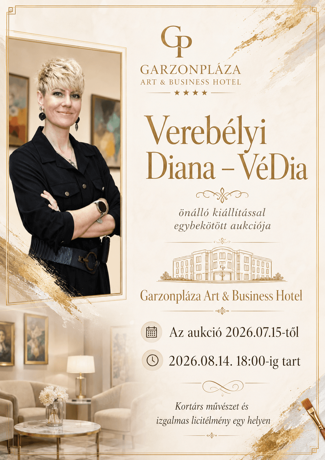 Verebélyi Diana - VéDia önálló kiállítással egybekötött aukciója