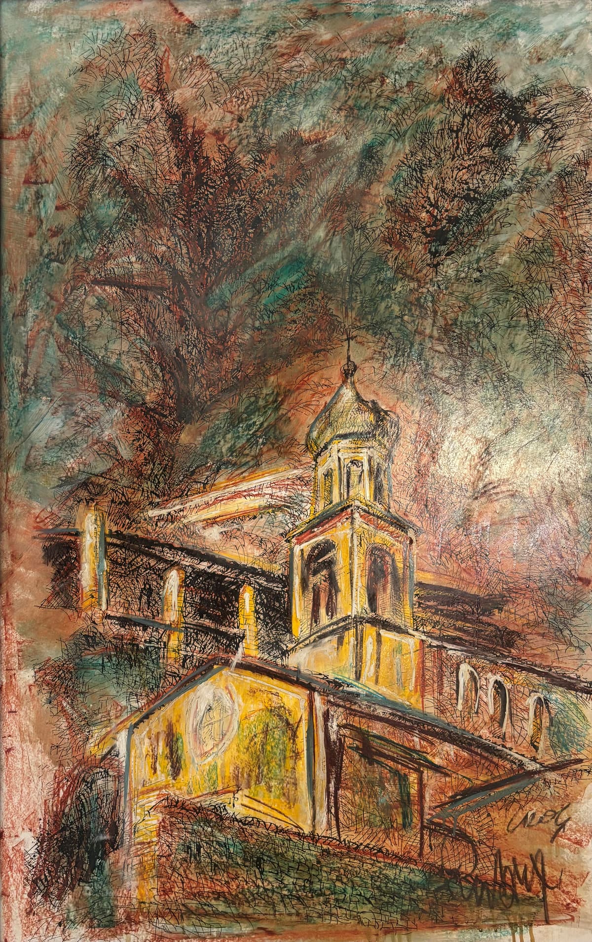 Templom a domboldalon