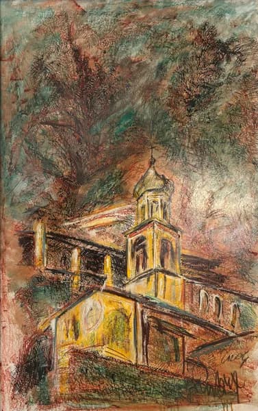 Templom a domboldalon