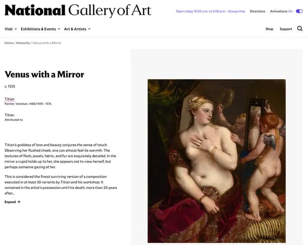 Venus With A Mirror