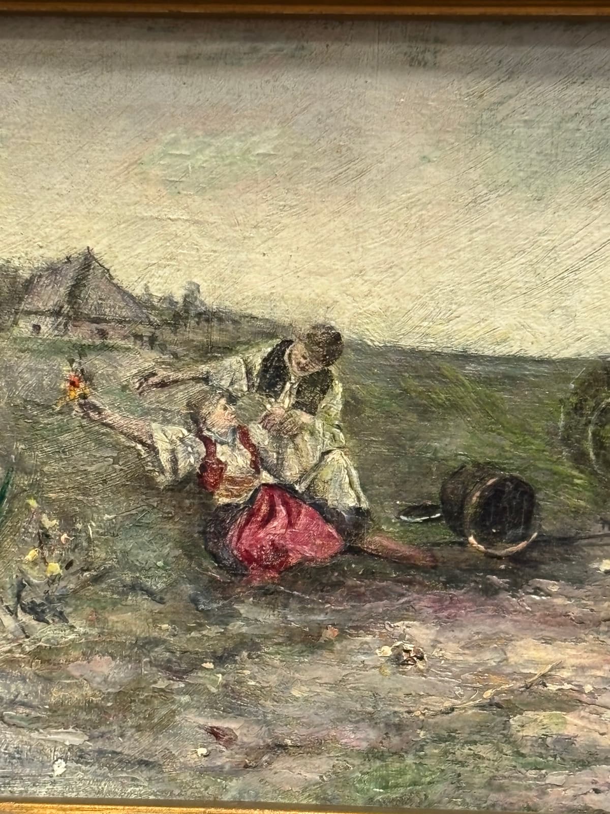 Fiatal pár a mezőn