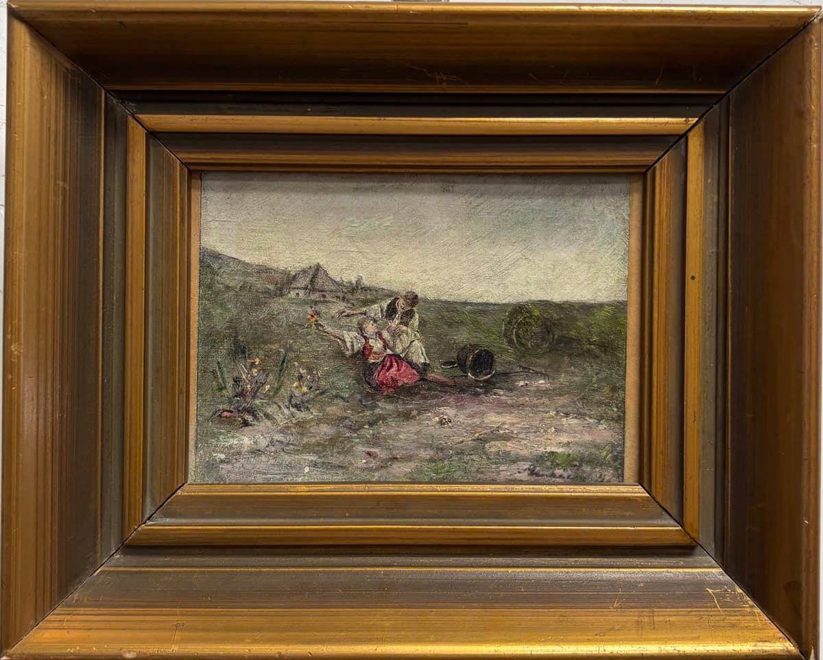 Fiatal pár a mezőn