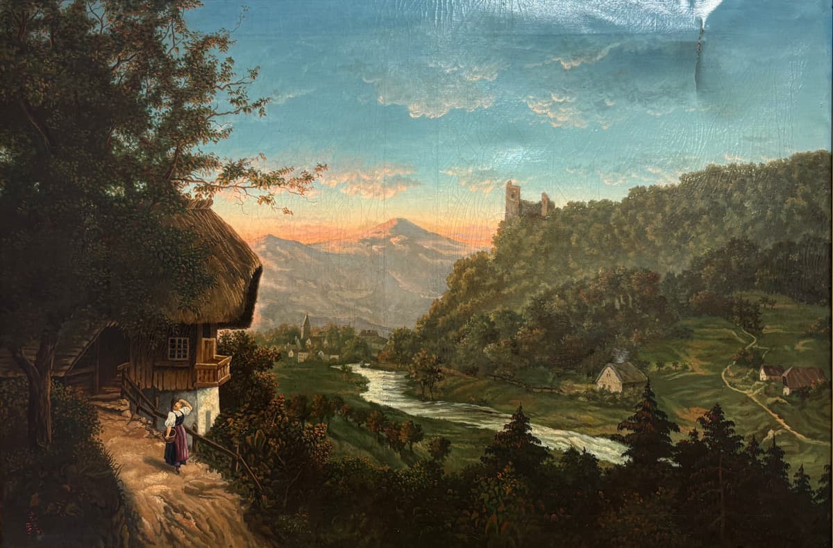 Falu a hegyek ölelésében