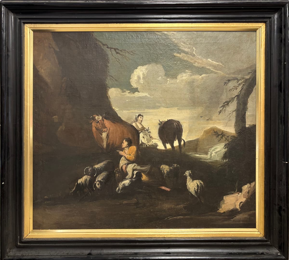 Shepherd Family with Animals