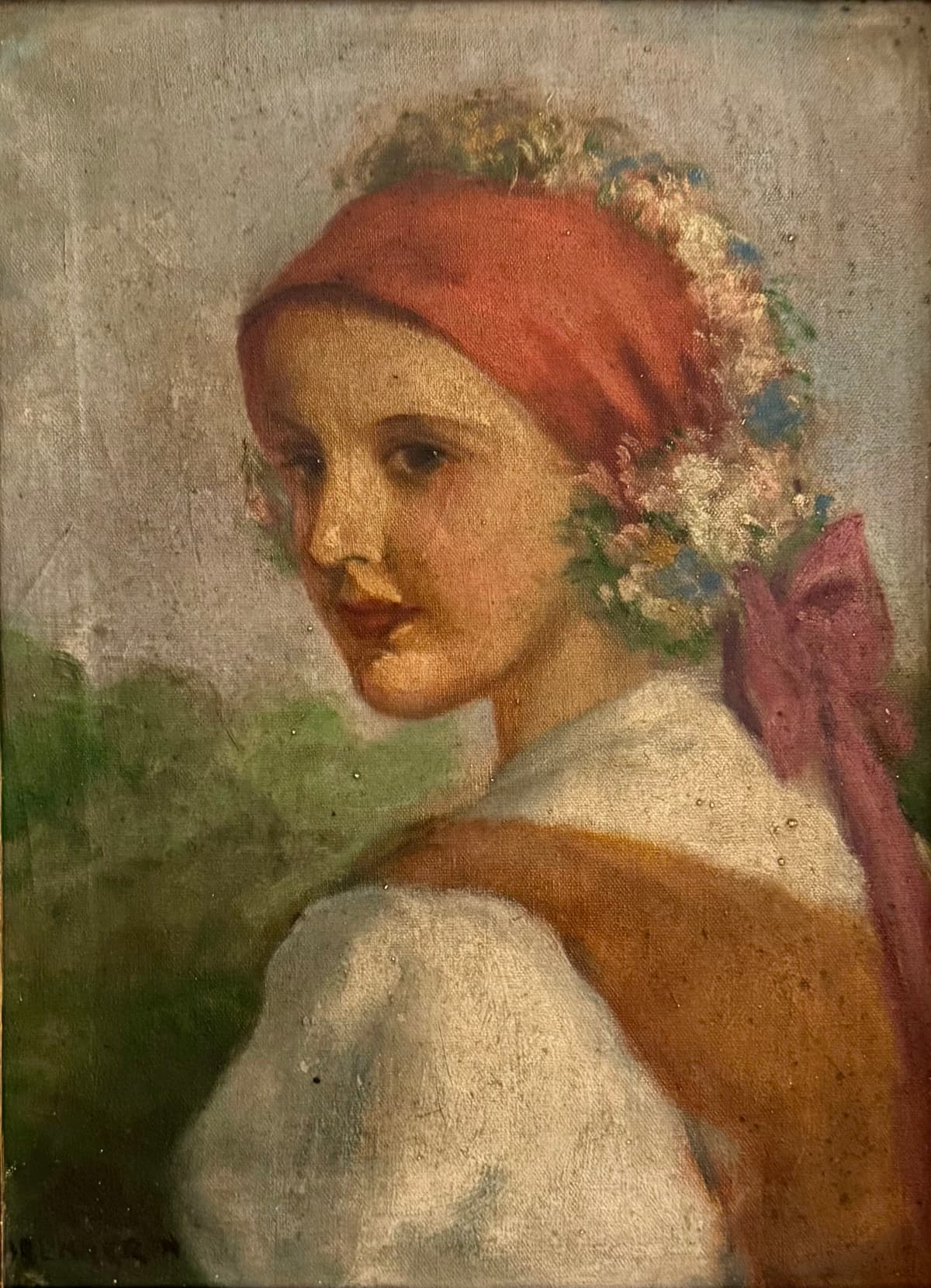 Kislány népviseletben portré