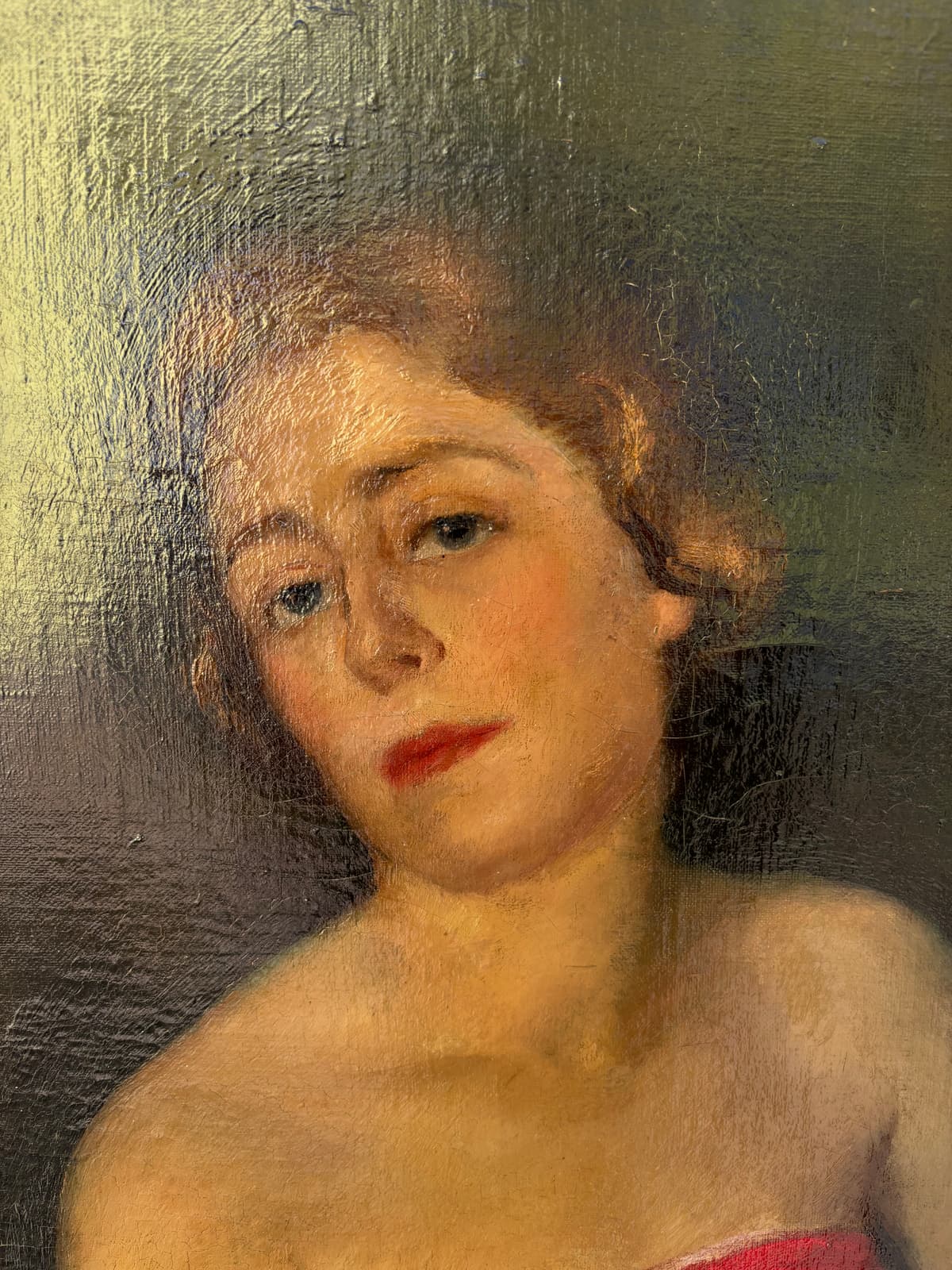 Young Woman in red Dress