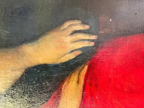 Young Woman in red Dress