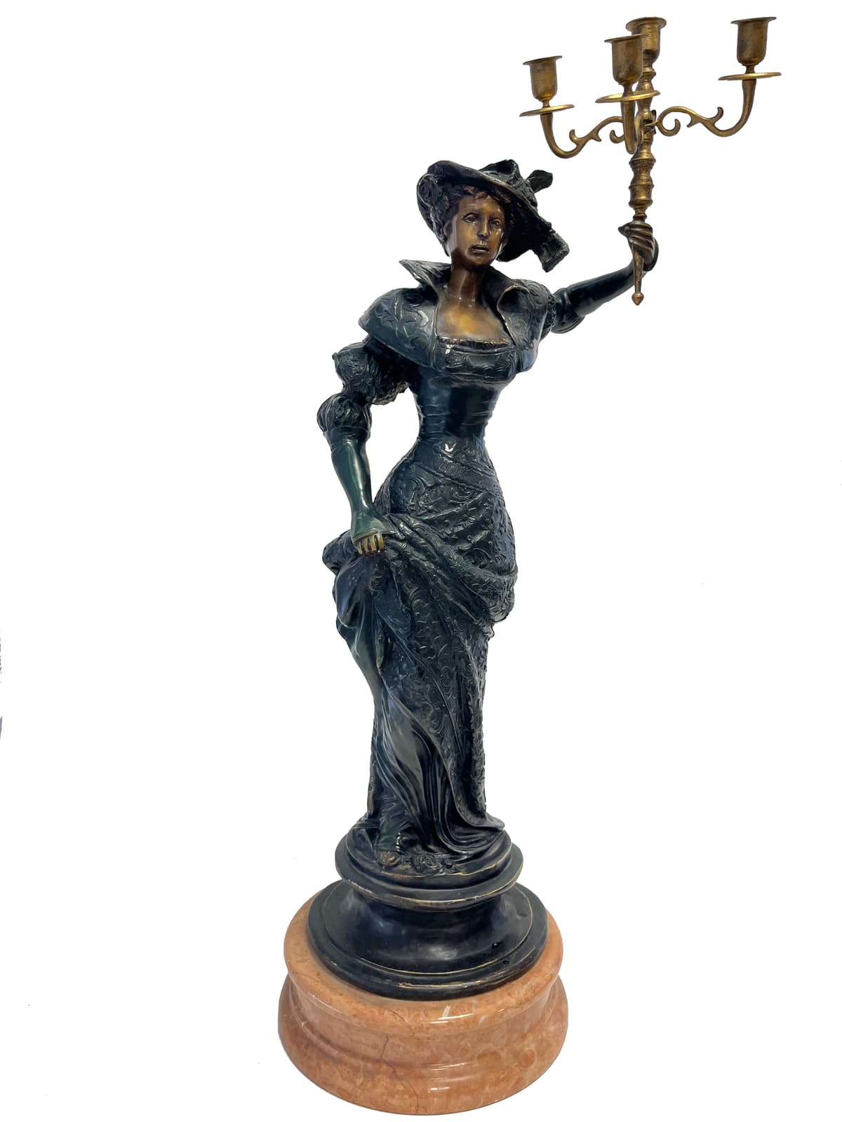 Belle Époque hölgy gyertyafénnyel