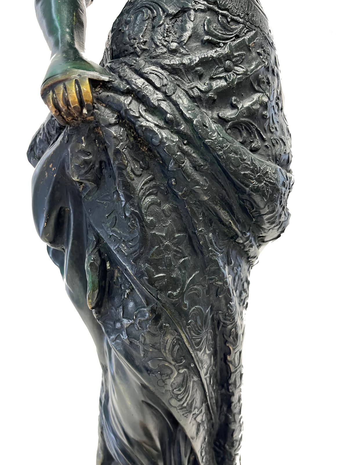 Belle Époque hölgy gyertyafénnyel