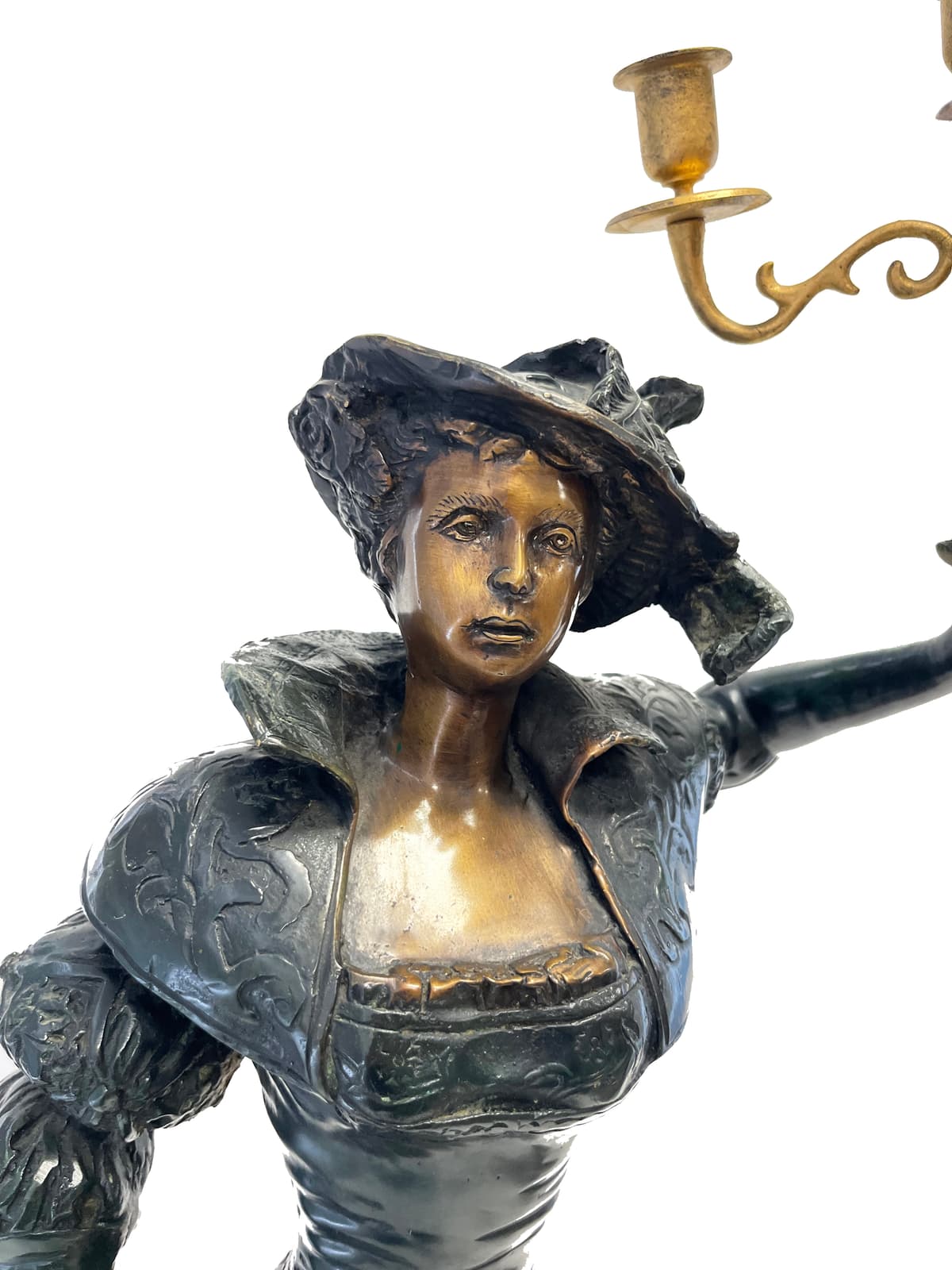 Belle Époque hölgy gyertyafénnyel