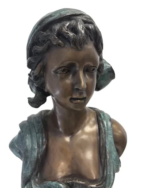 Young girl in a scarf