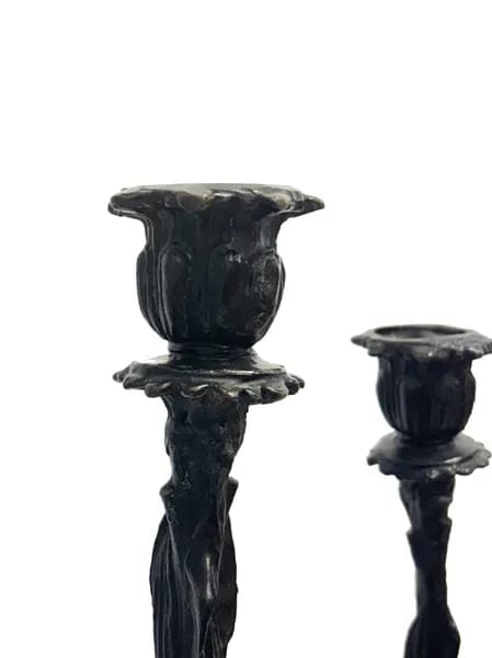 Candle holder with woman