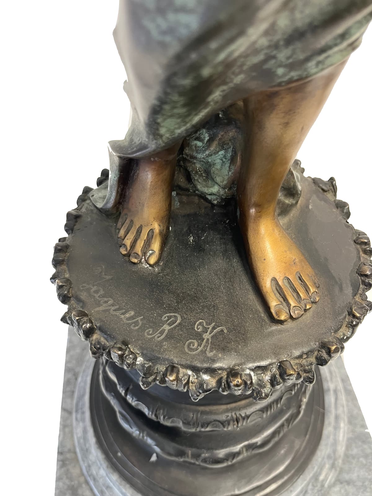 Candle holder with woman