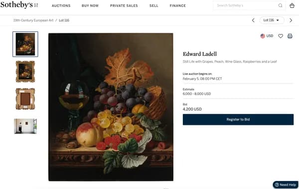 Still life with fruits and a glas of wine