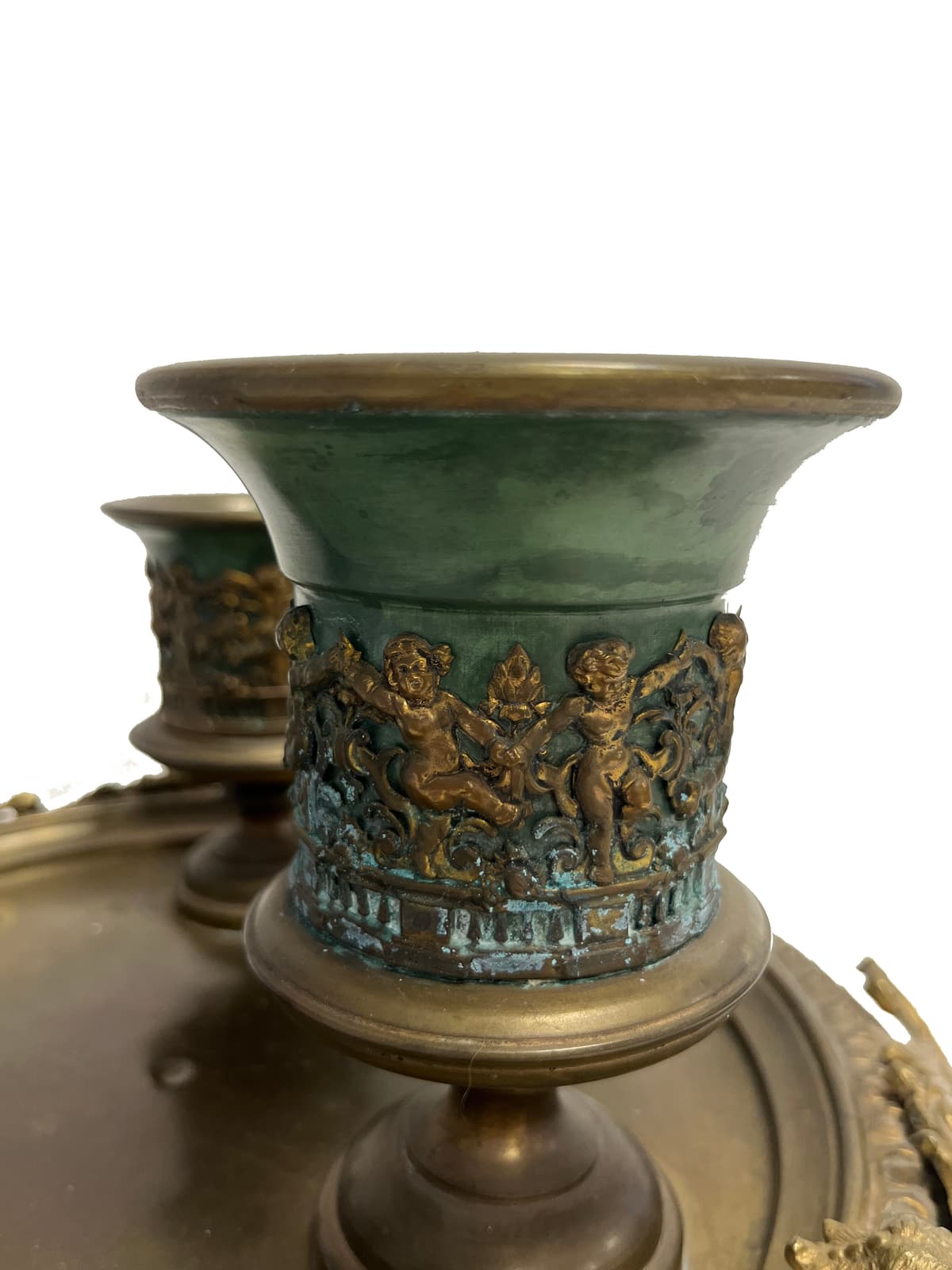 3 csészés bronz írókészlet