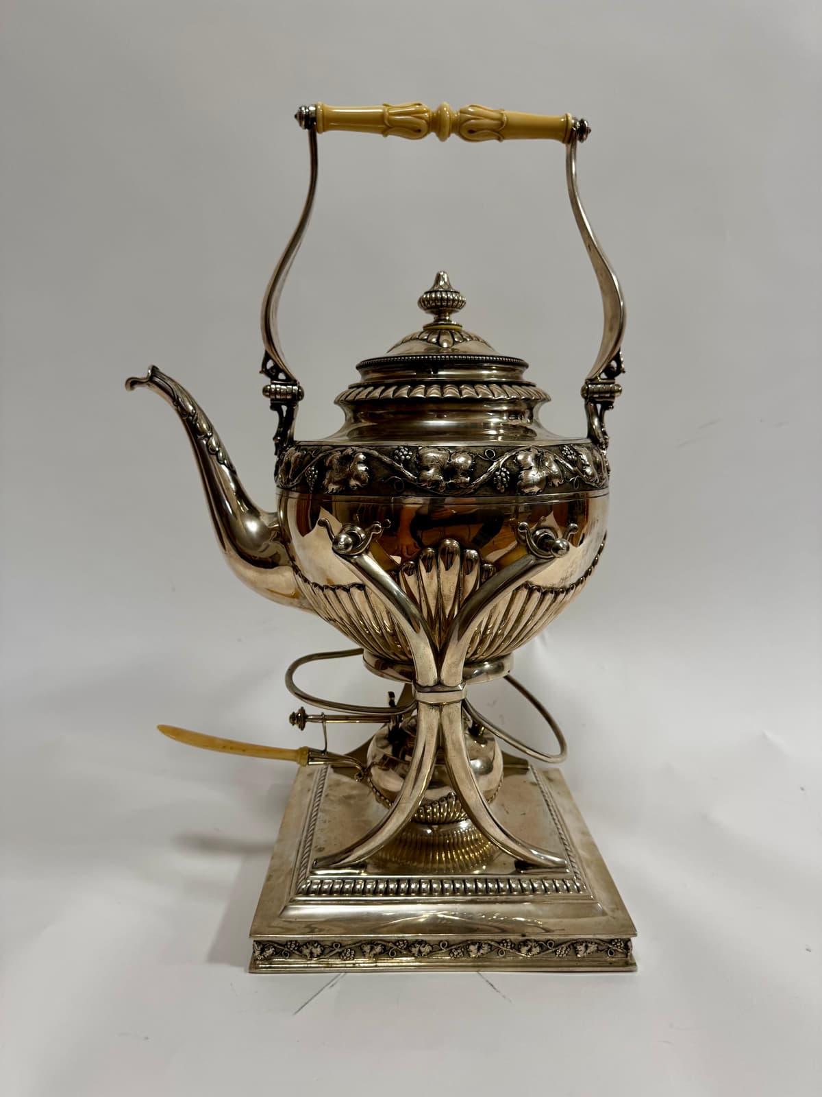 Silver teapot, samovar