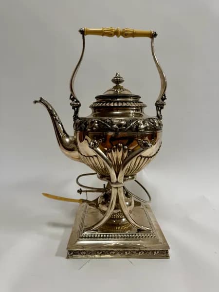 Silver teapot, samovar