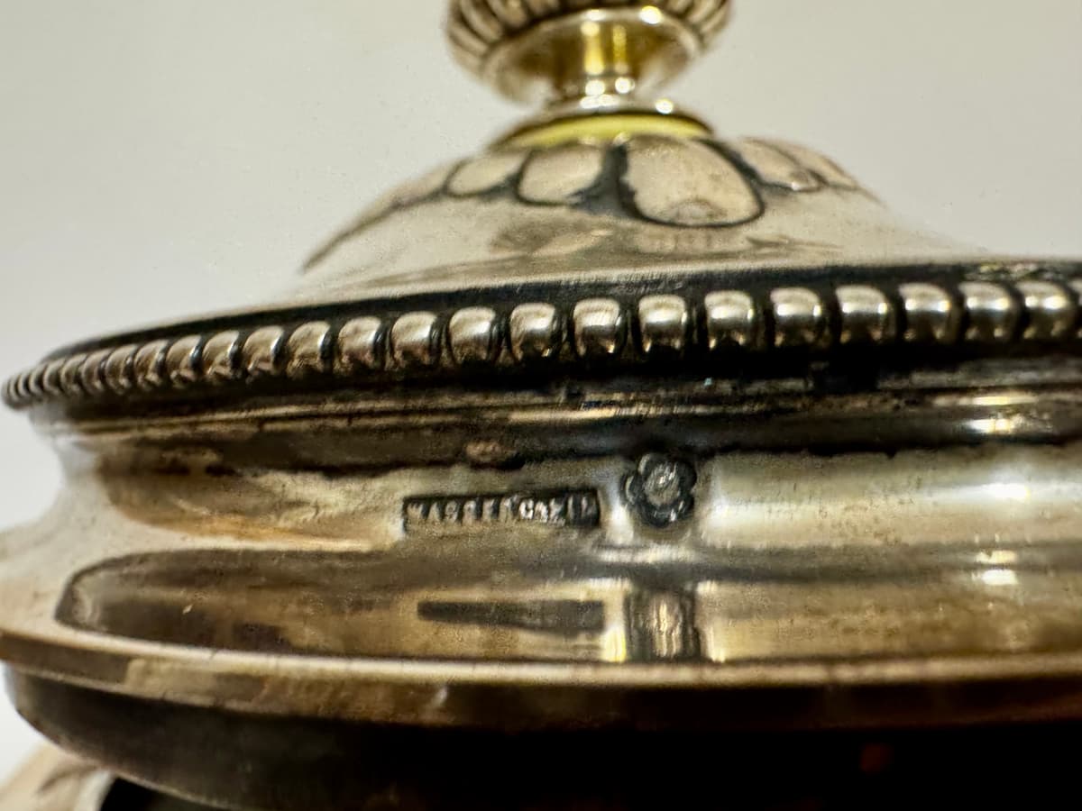 Silver teapot, samovar
