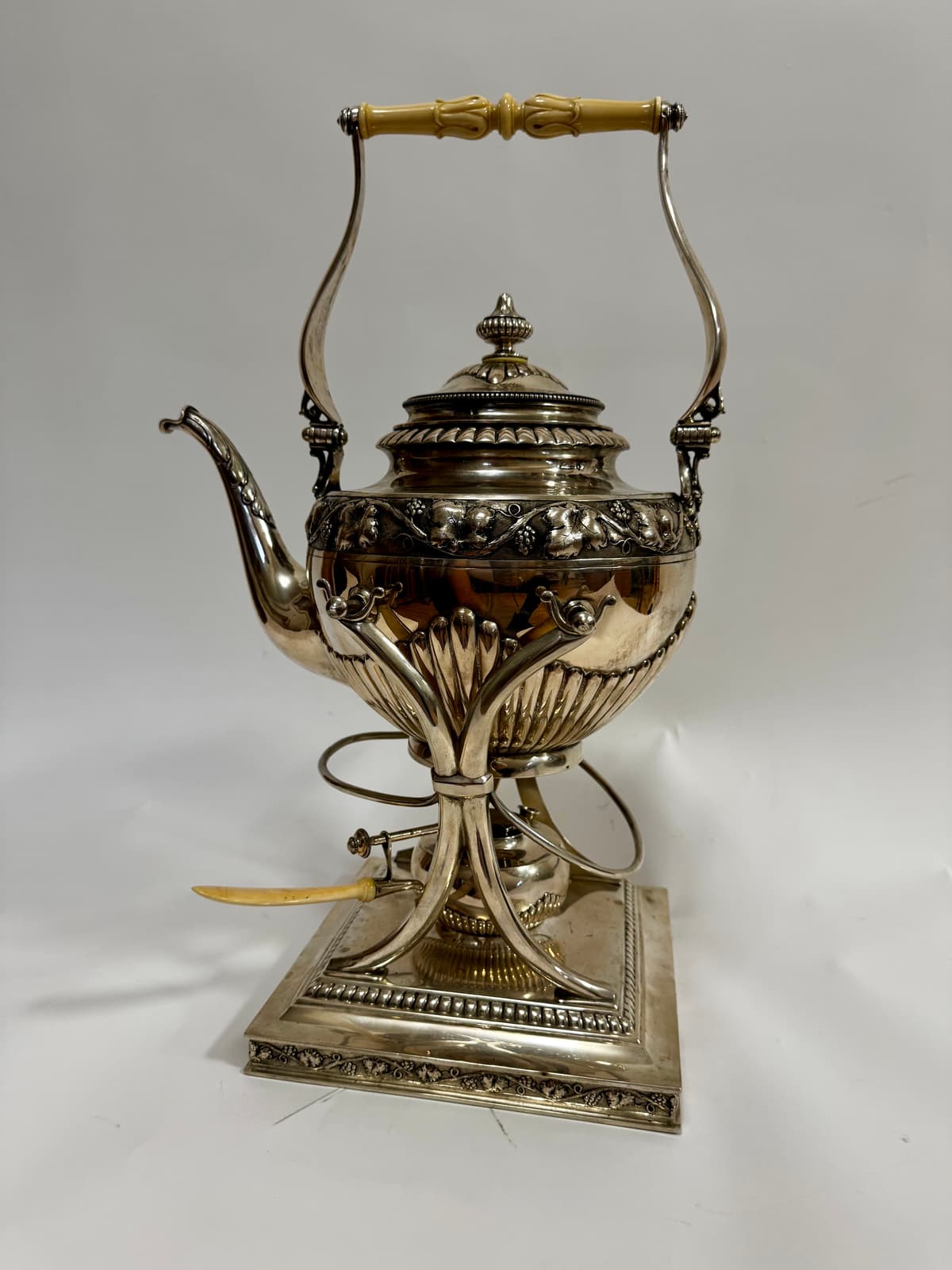 Silver teapot, samovar