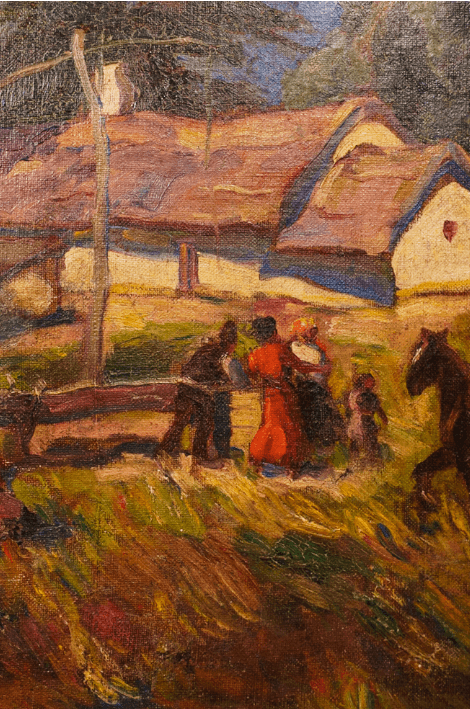 Látogatók a tanyán