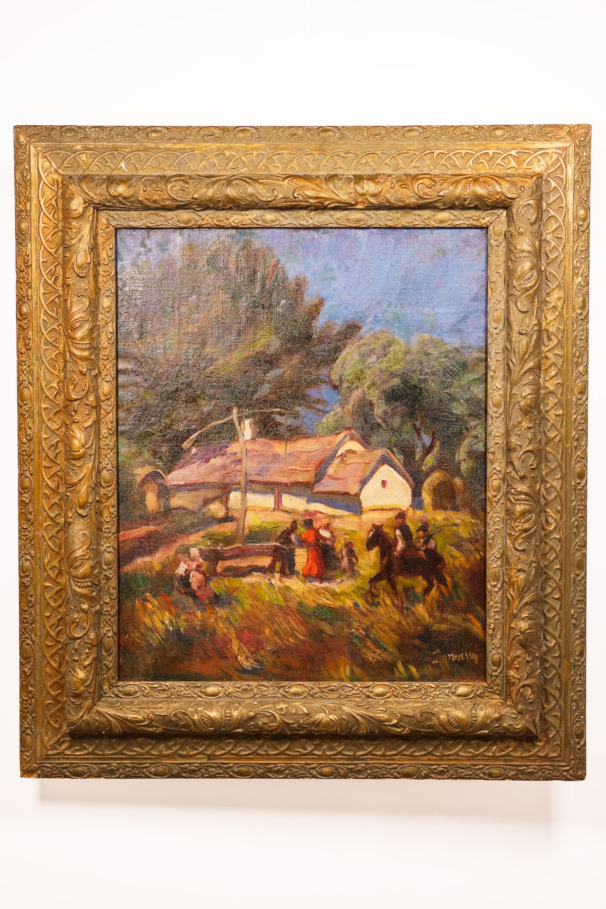 Látogatók a tanyán