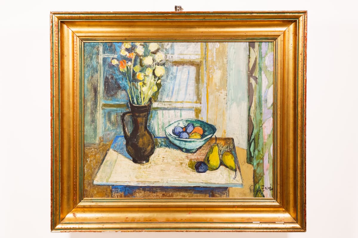 Csendélet sárga virágokkal