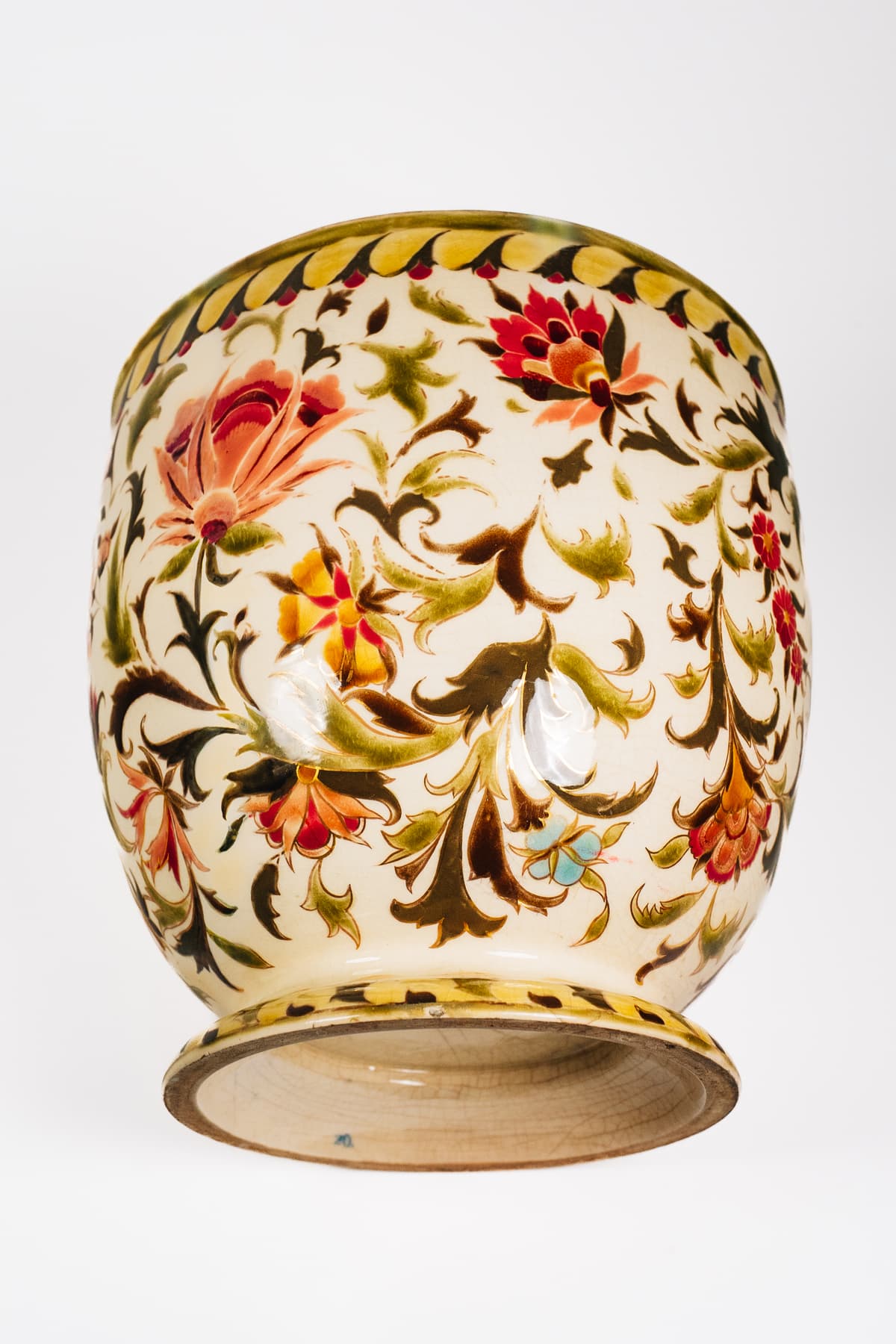 Zsolnay - Aranyozott kaspó