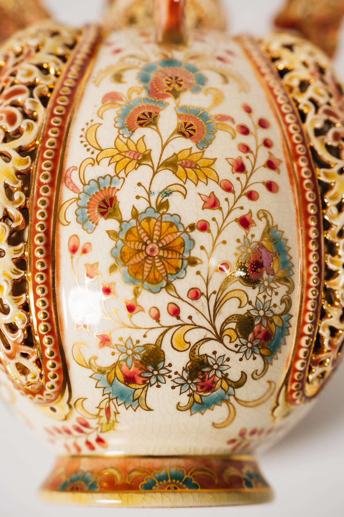 Zsolnay - Füles díszváza