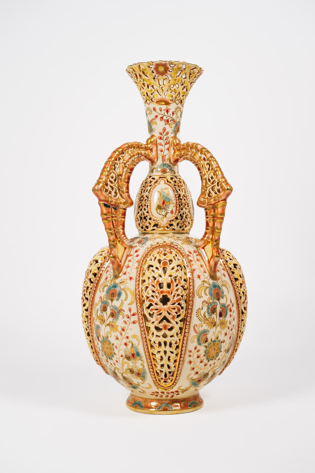 Zsolnay - Füles díszváza