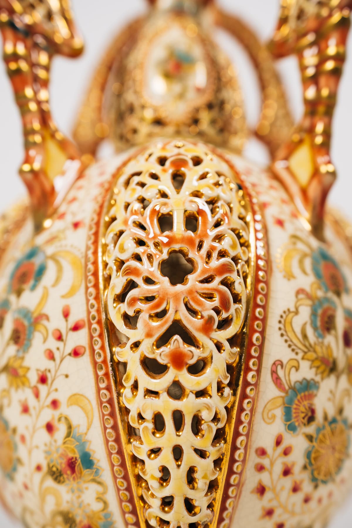 Zsolnay - Füles díszváza