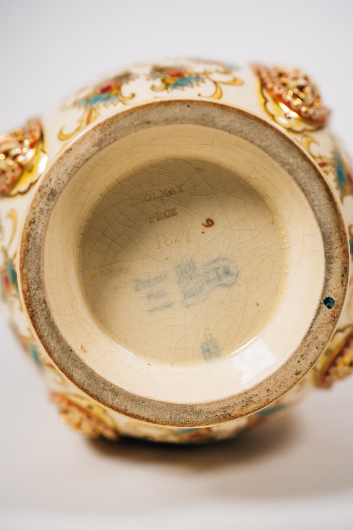 Zsolnay - Füles díszváza