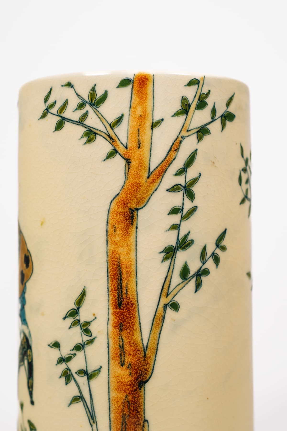 Zsolnay - Vadász figurális váza