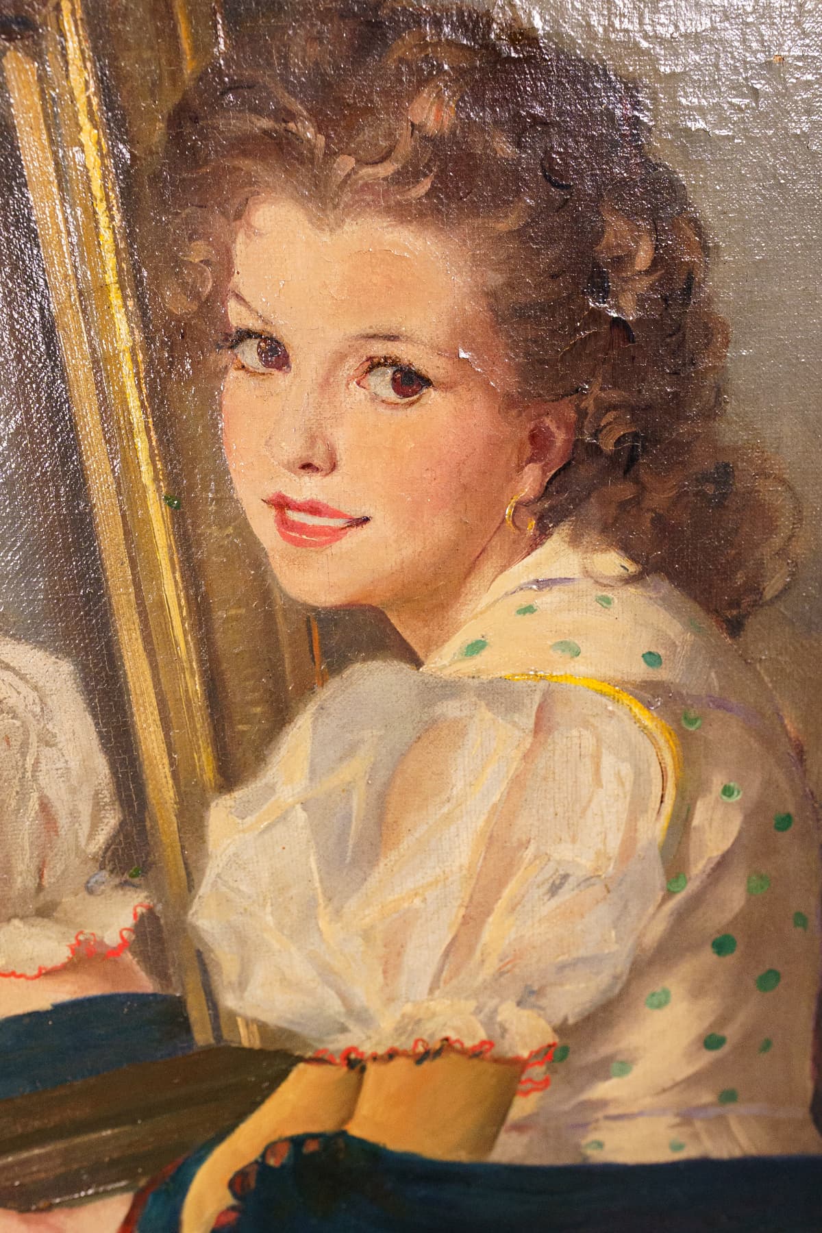 Lány a tükör előtt