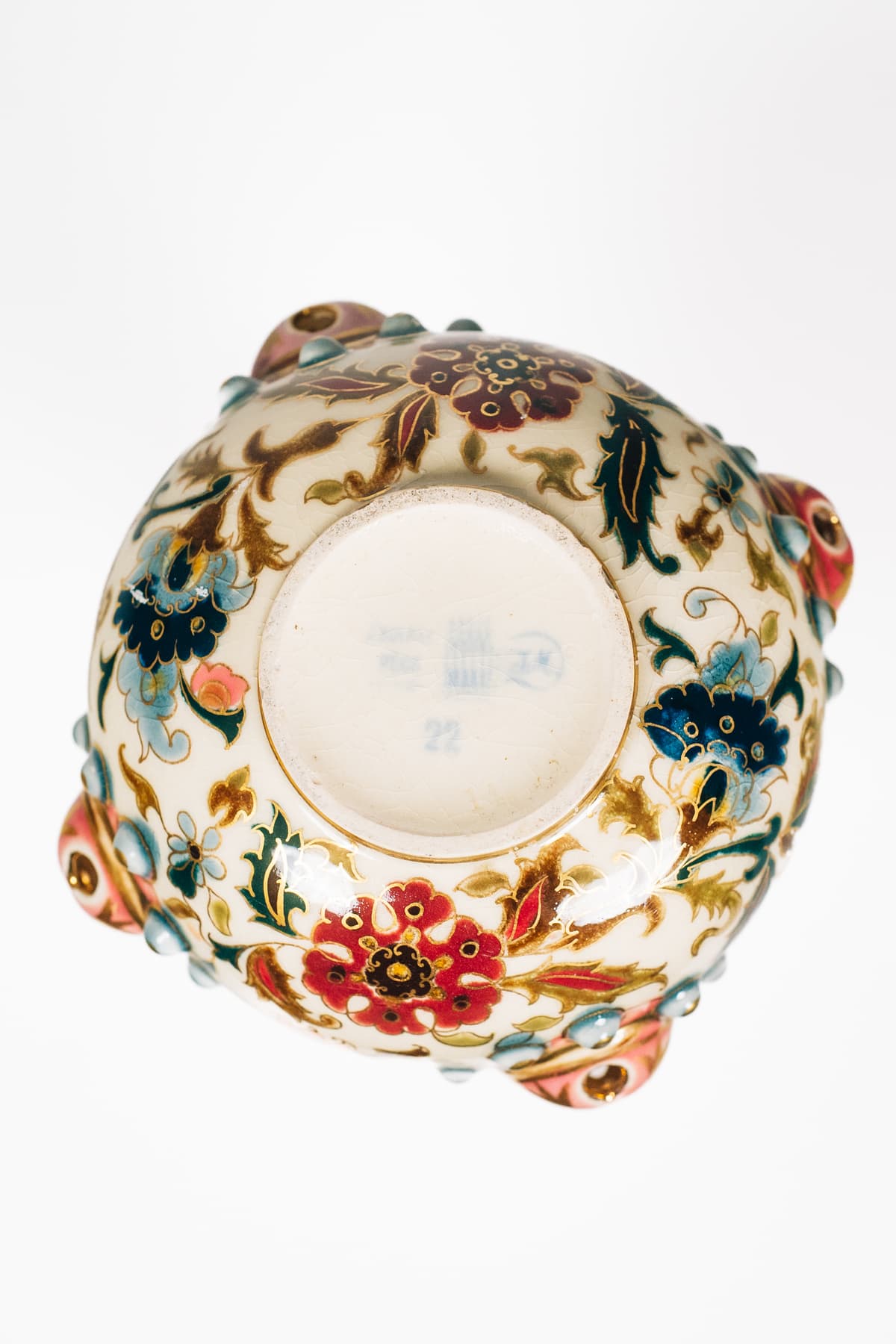 Zsolnay -Koronaperemes váza