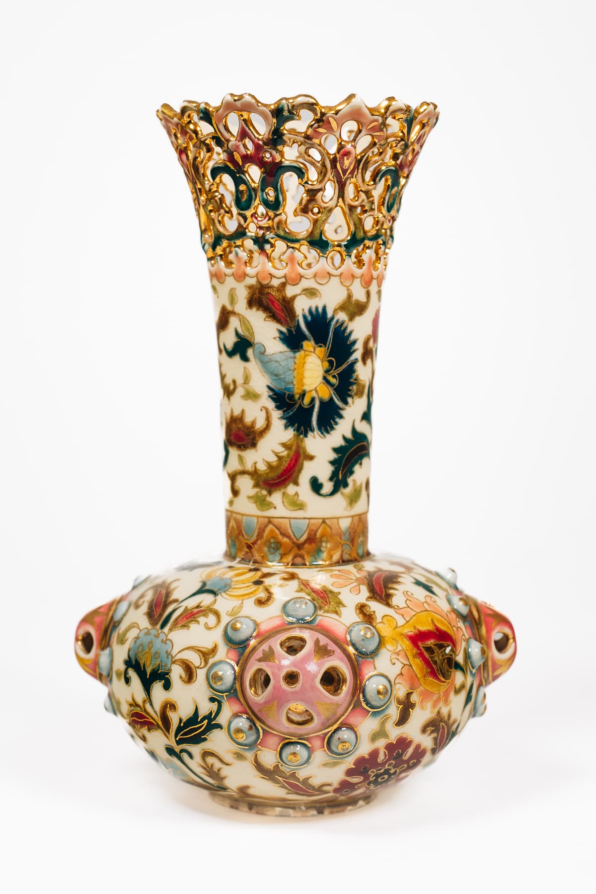 Zsolnay -Koronaperemes váza