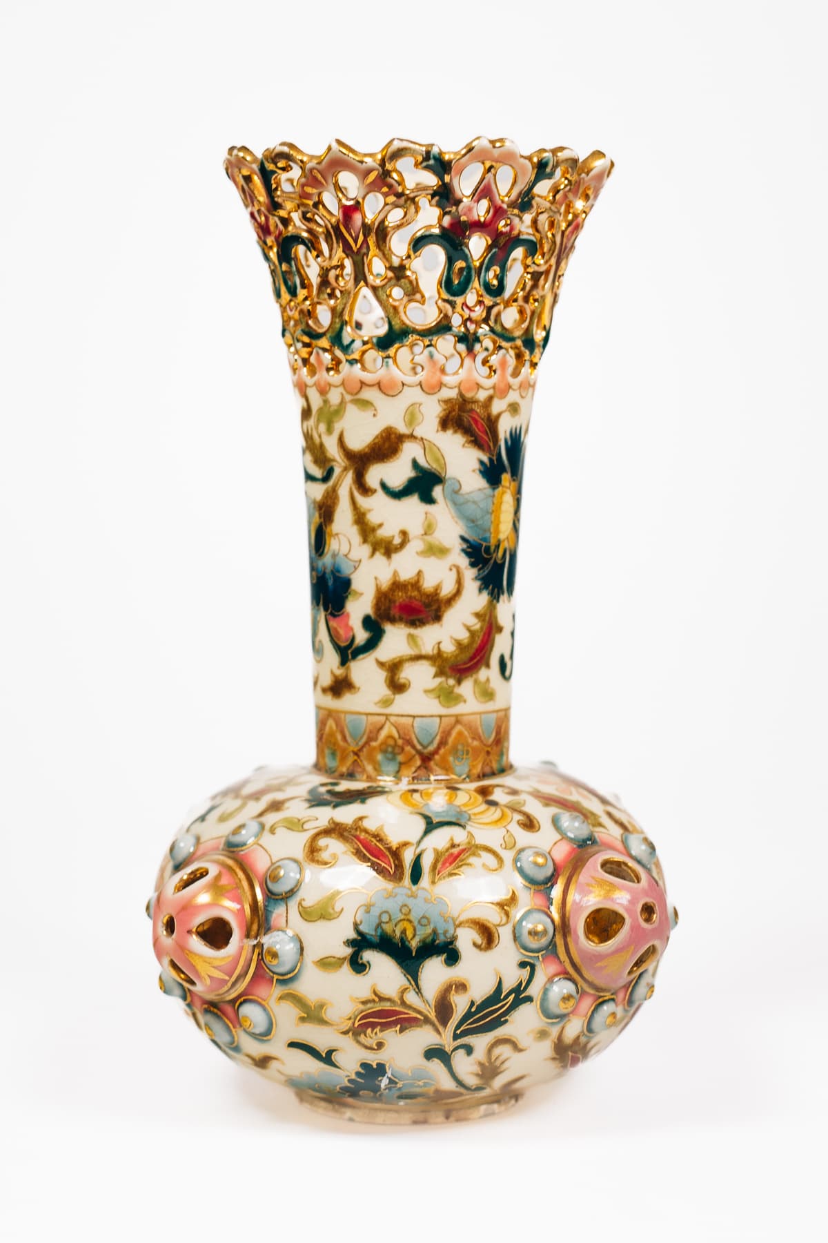 Zsolnay -Koronaperemes váza