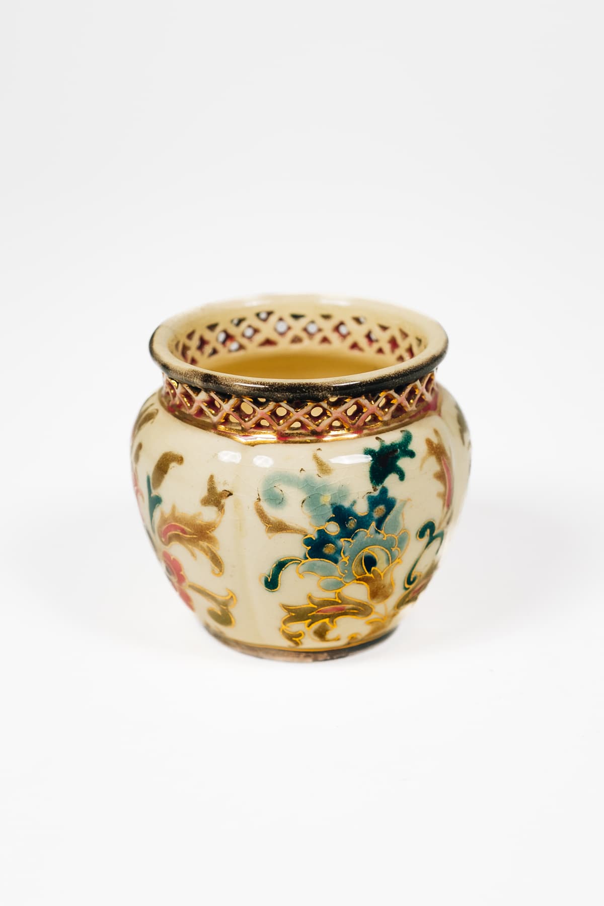 Zsolnay - Miniatűr kaspó