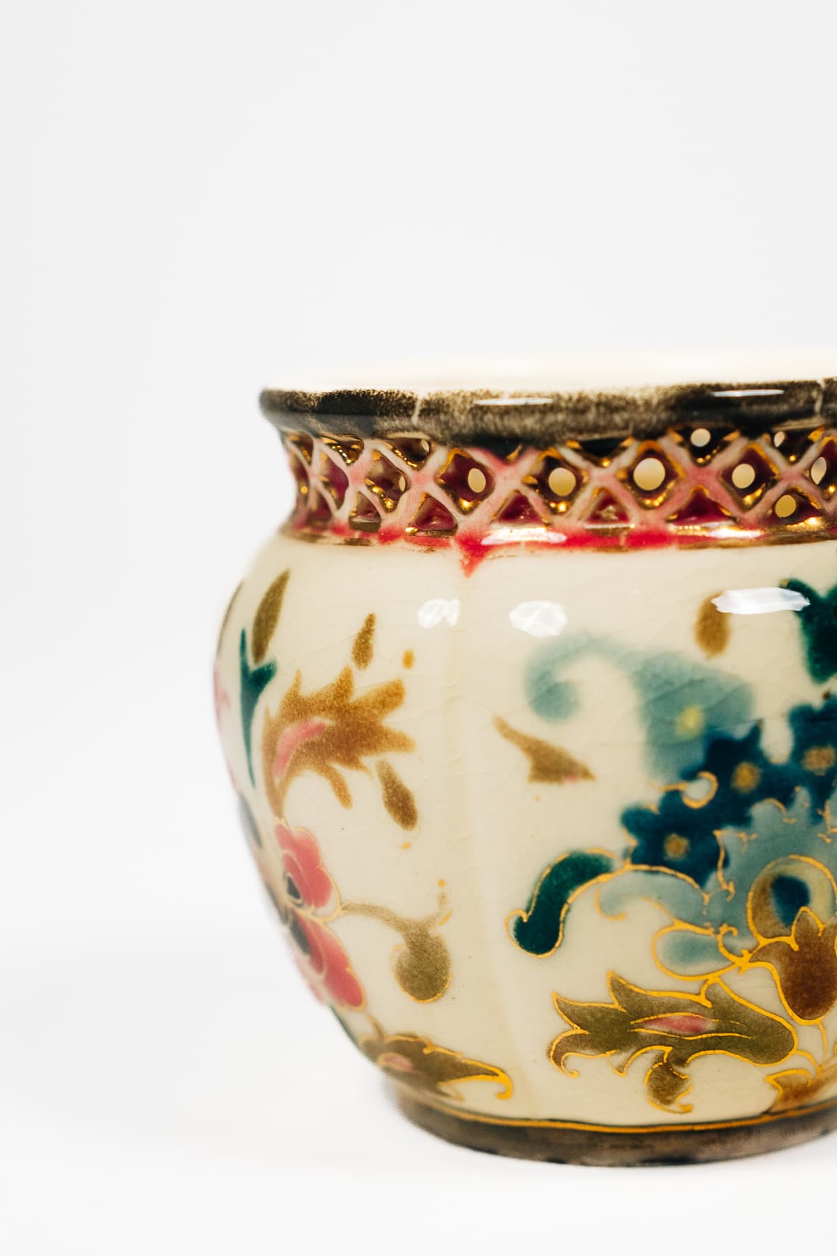 Zsolnay - Miniatűr kaspó