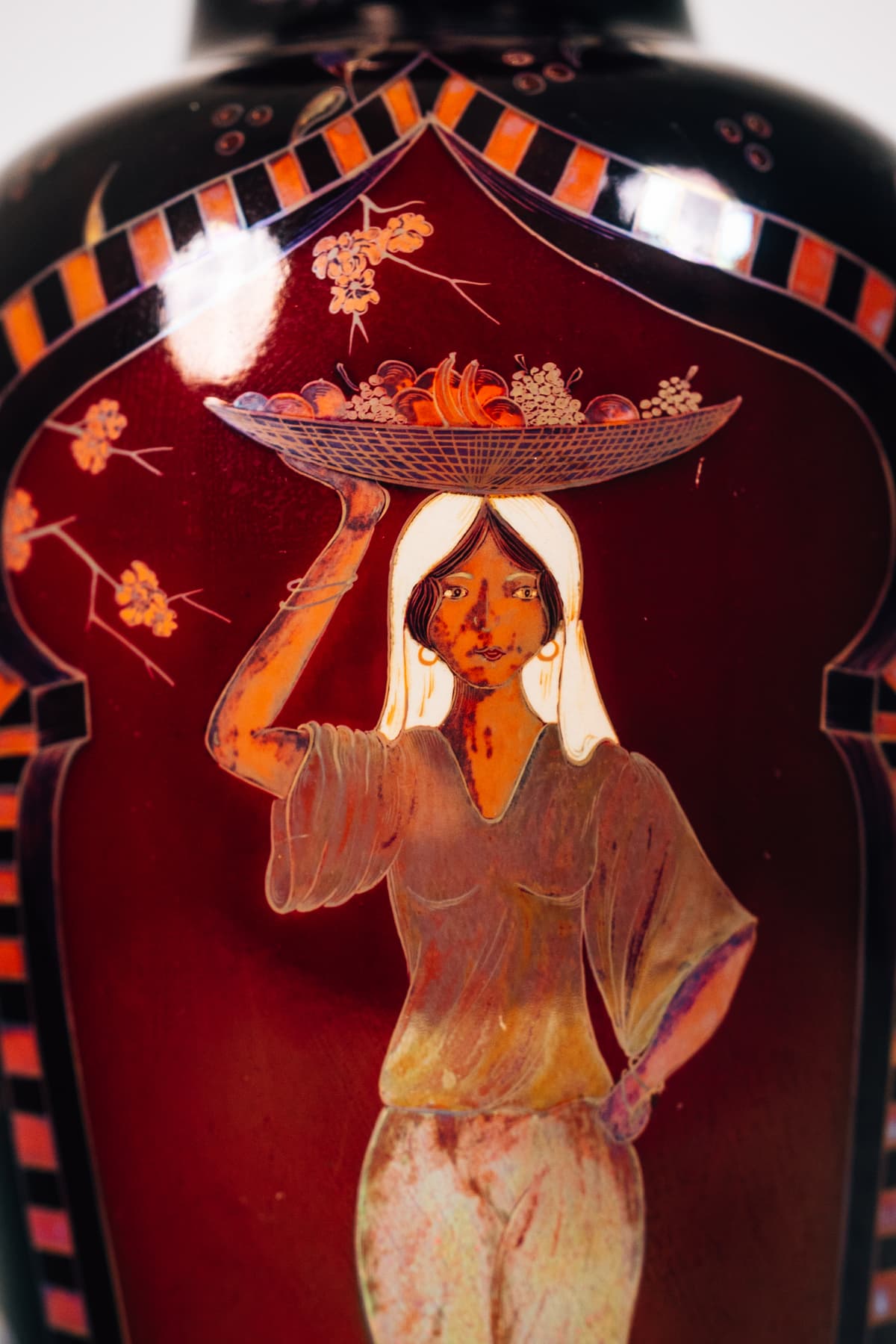 Zsolnay - Perzsamintás nagy váza