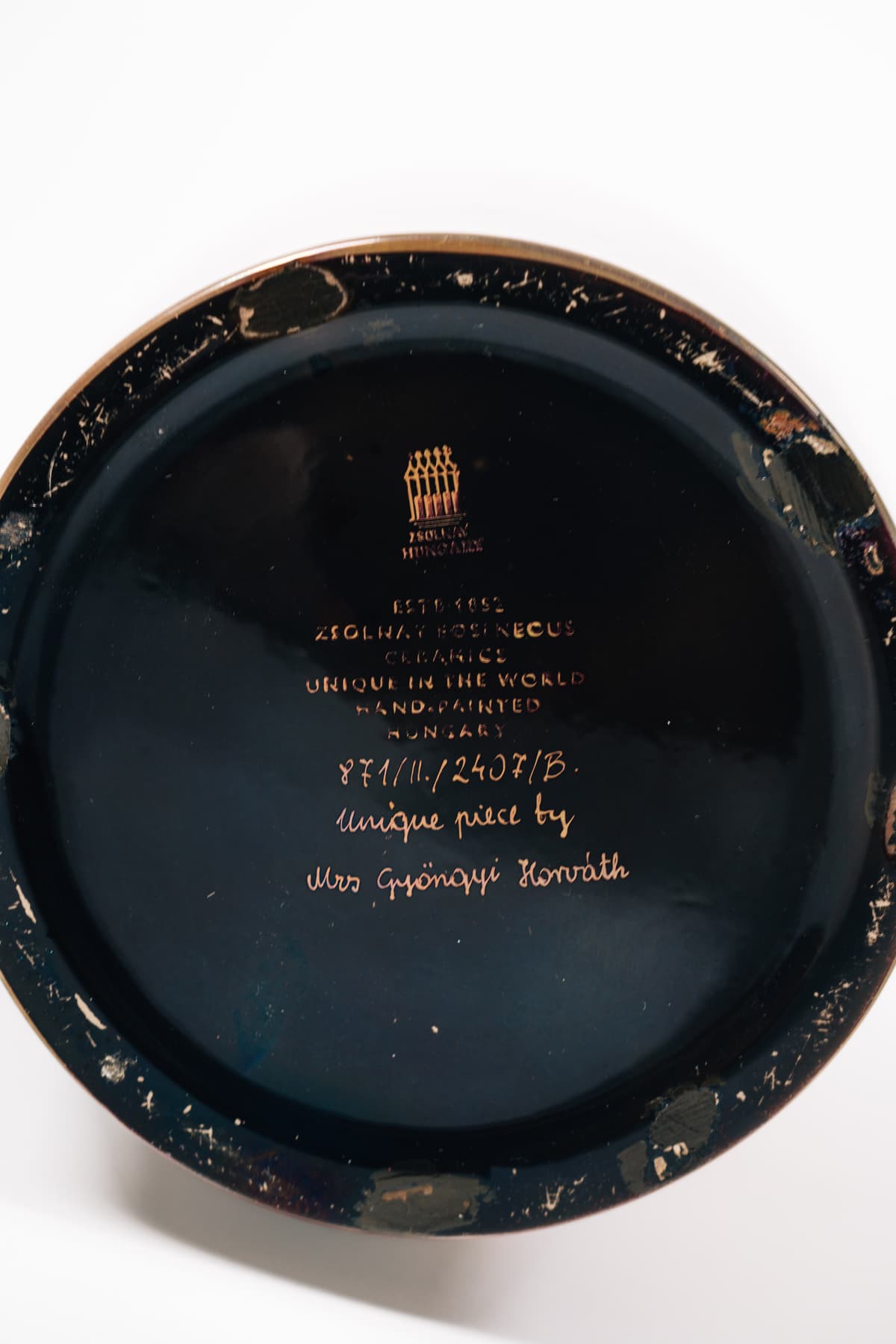 Zsolnay - Perzsamintás nagy váza