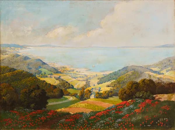 Balatoni panoráma a keszthelyi öbölre...