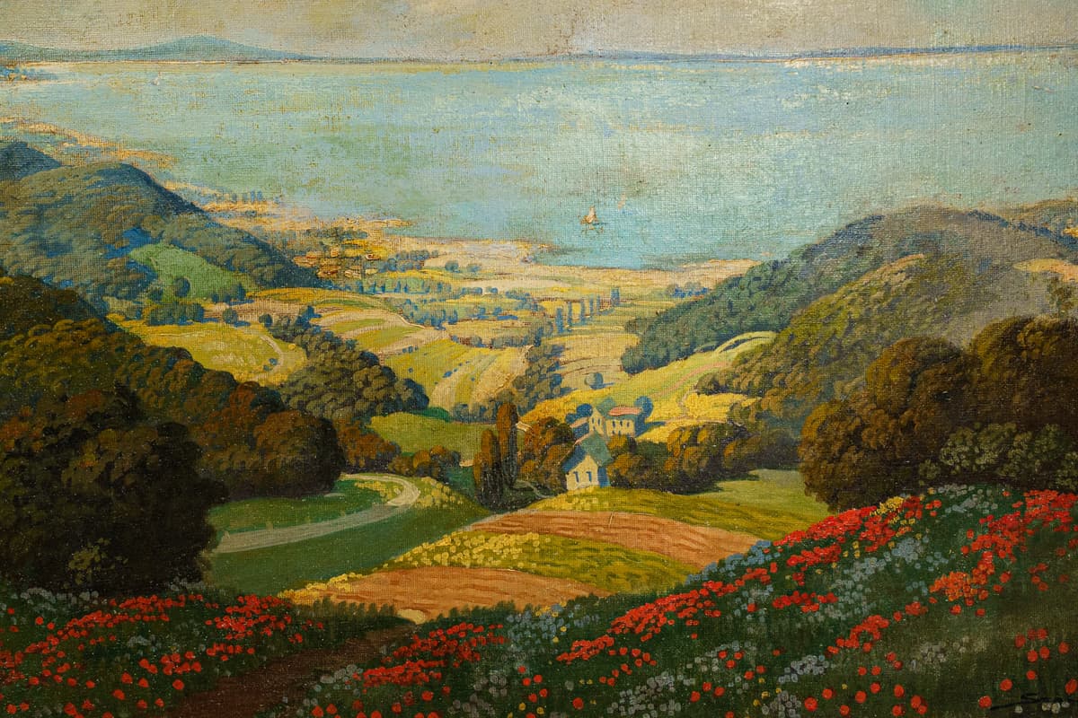 Balatoni panoráma a keszthelyi öbölre...