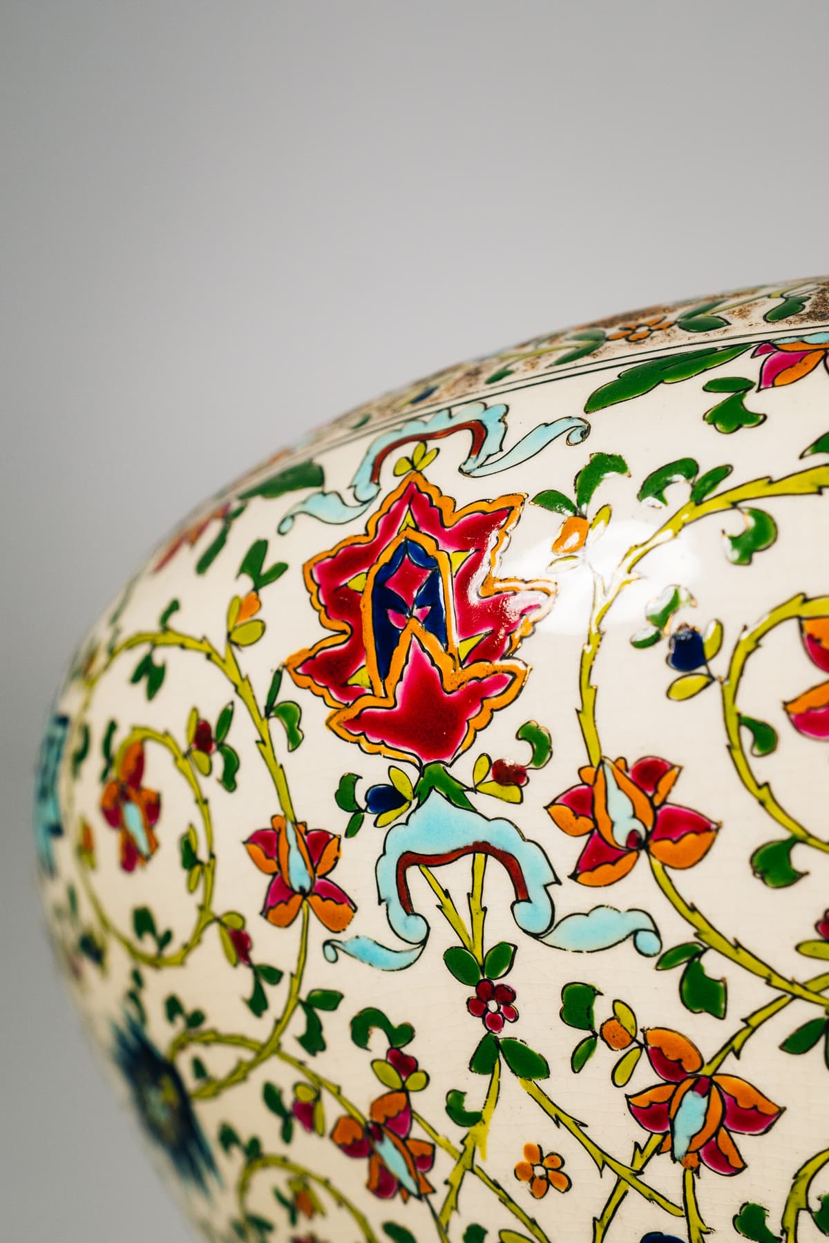 Fischer - Virágmotívumos nagy kaspó