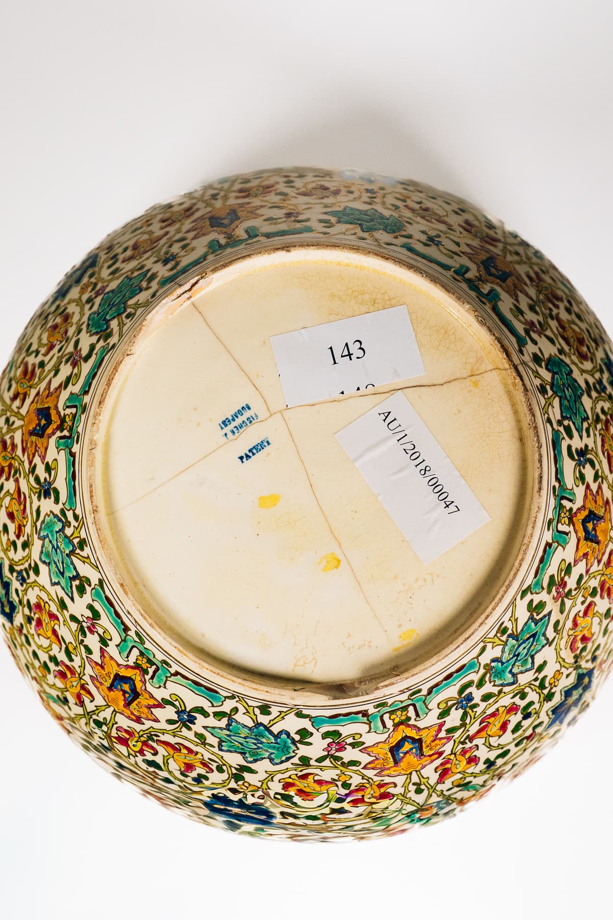 Fischer - Virágmotívumos nagy kaspó