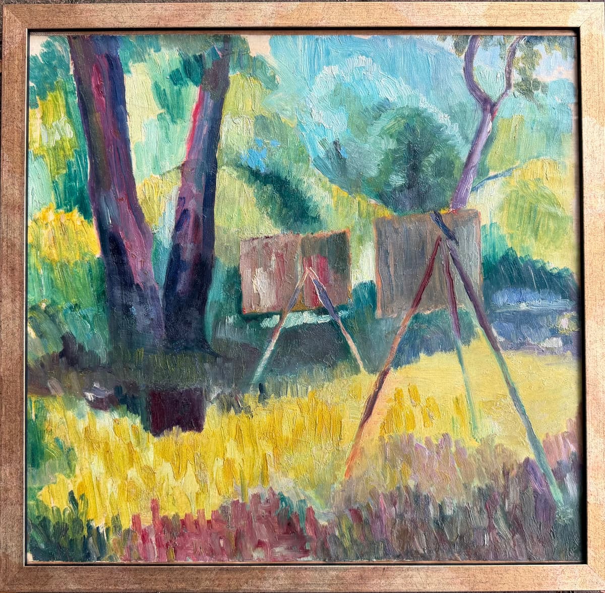 Festők a szabadban könyv címlapja