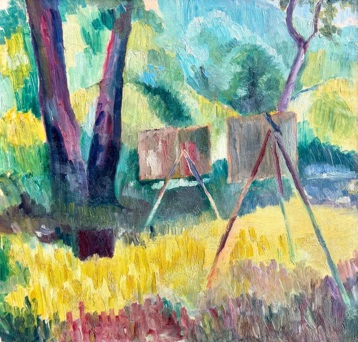 Festők a szabadban könyv címlapja