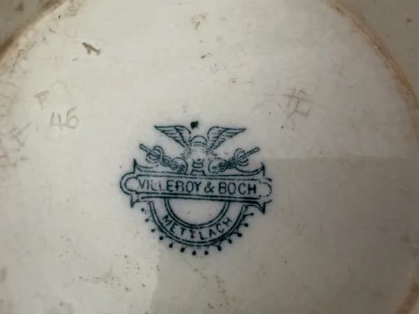 Virágos kancsó angol porcelán