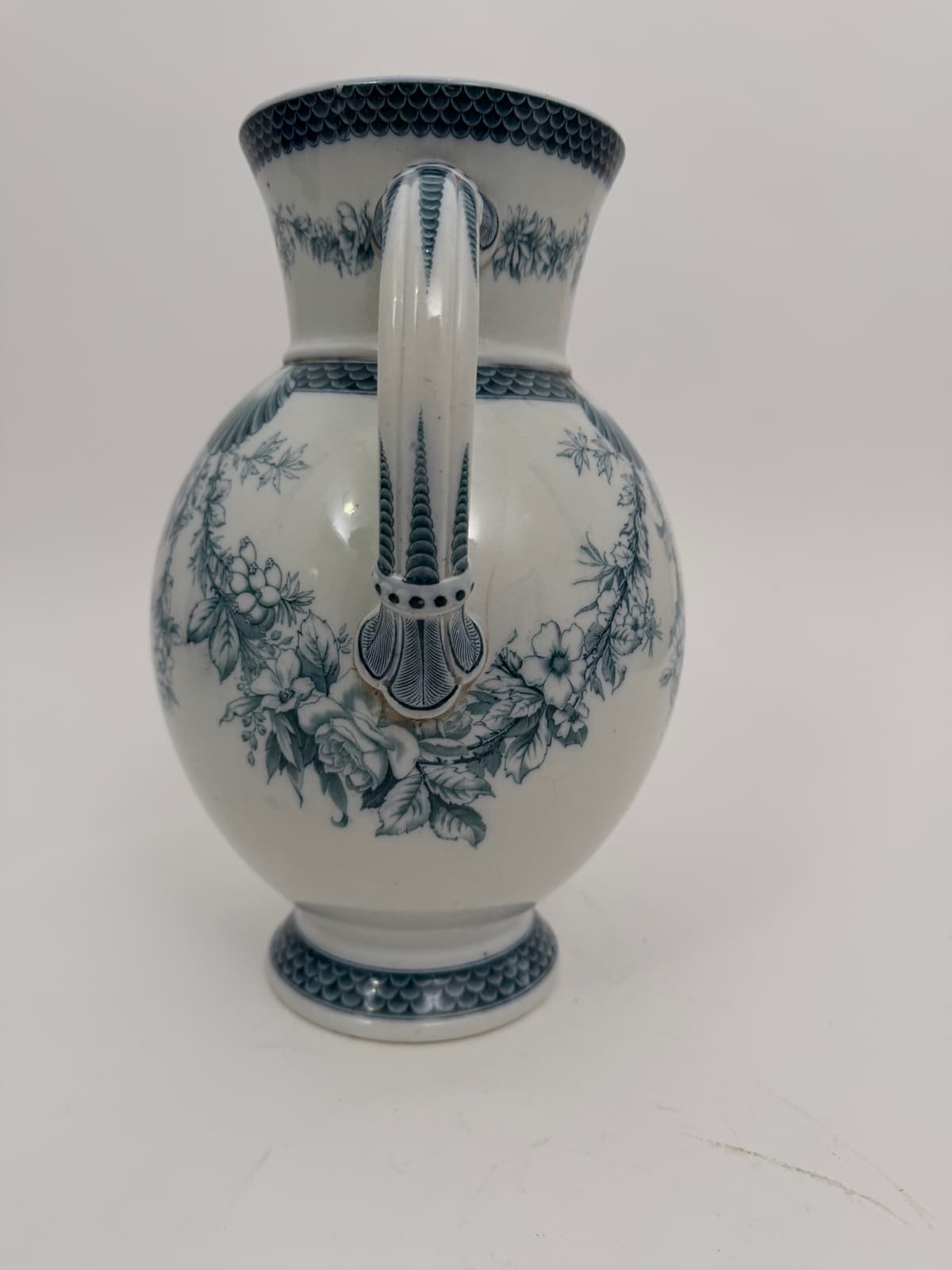 Virágos kancsó angol porcelán