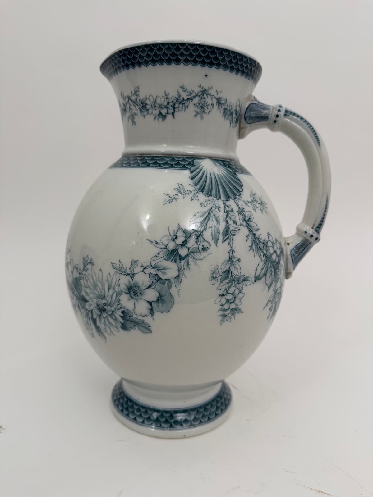 Virágos kancsó angol porcelán