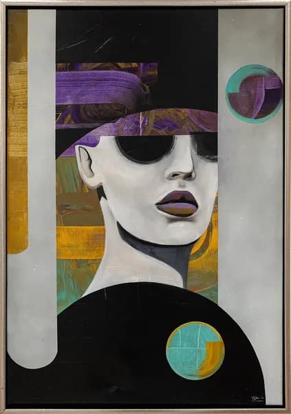 Art deco hölgy - Verebélyi Diana - VéDia önálló kiállítással egybekötött aukciója